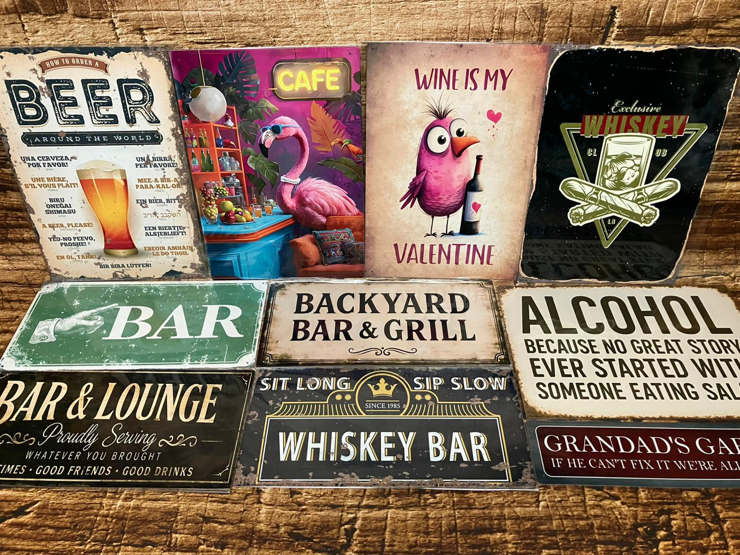 Metalen Borden  Bar & Humor Collectie