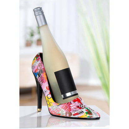 High Heel Wijnfleshouder Pop-Art