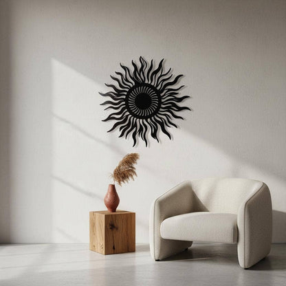 Wanddecoratie metalen Zon