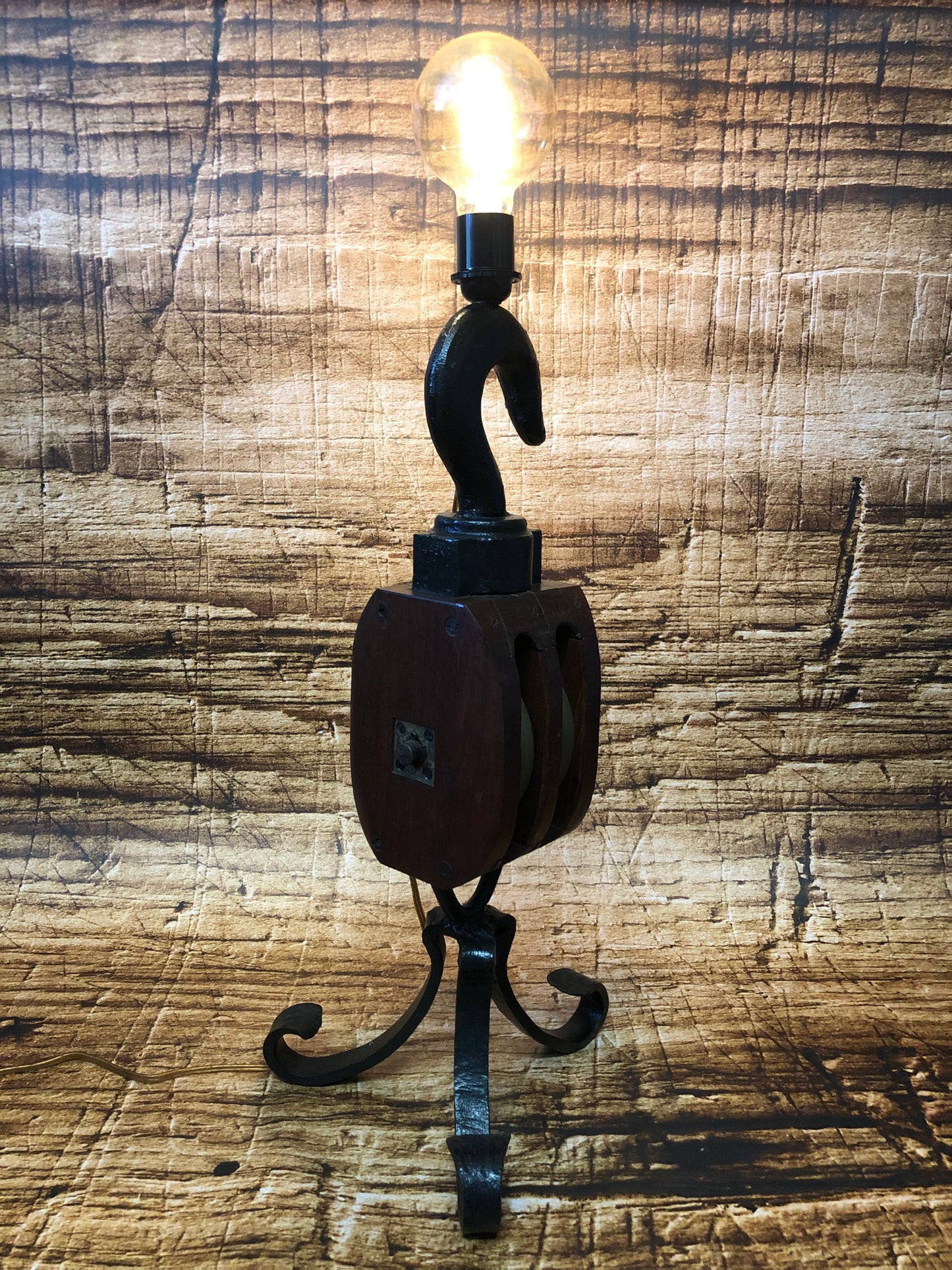 Tafellamp scheepskatrol antiek