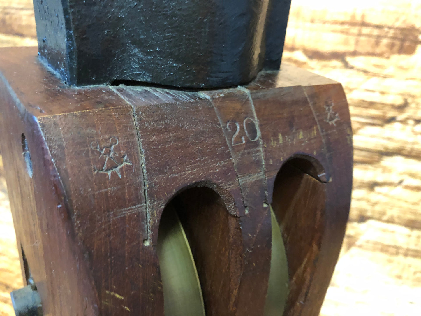 Tafellamp scheepskatrol antiek