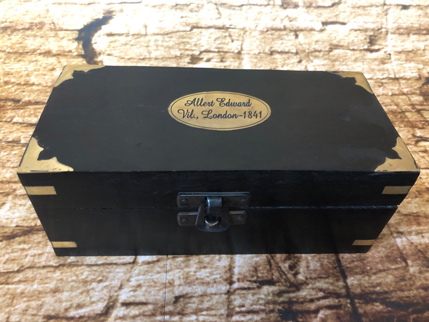 Telescoop Albert Edward in opbergkistje.