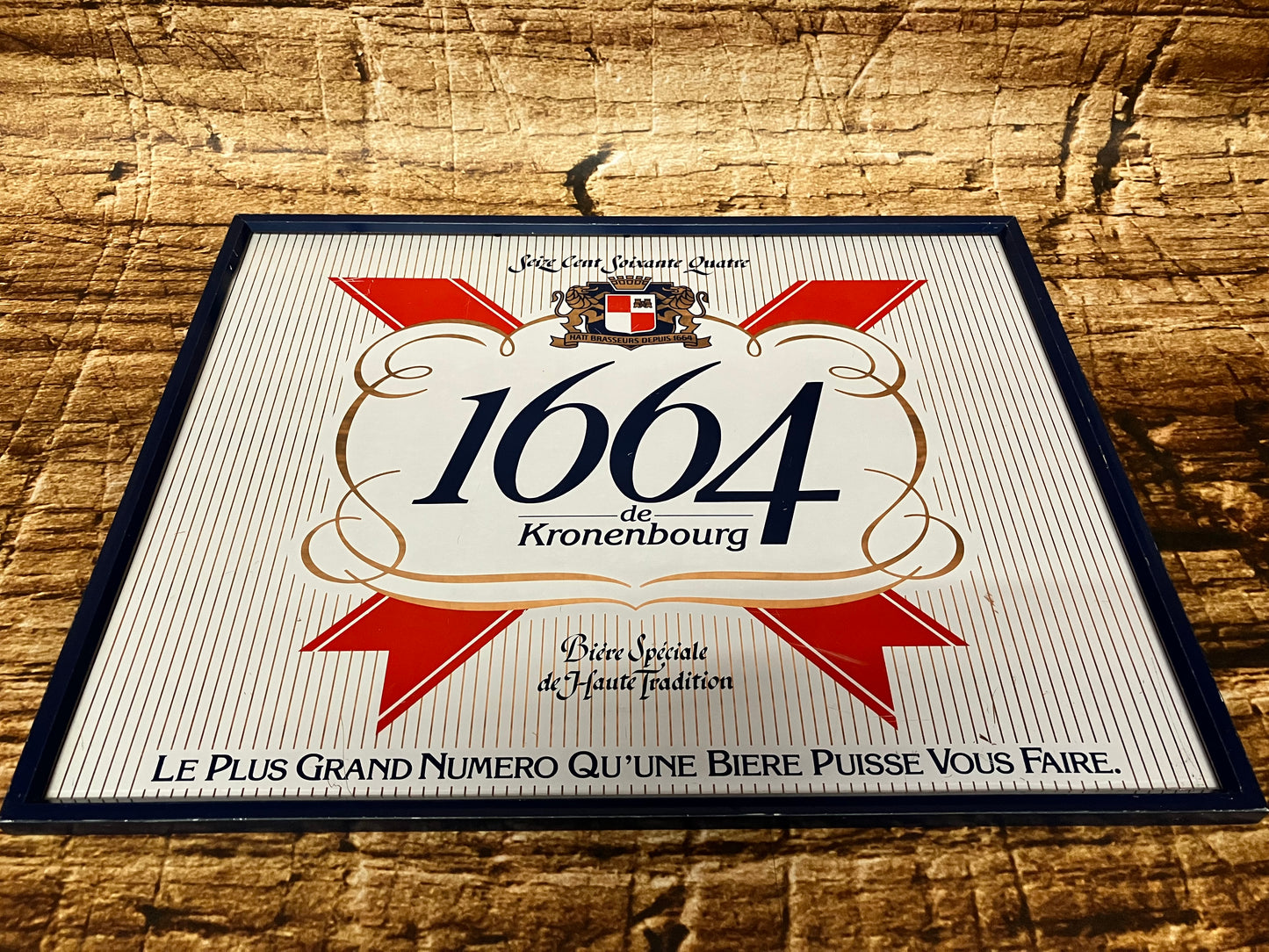 Reclamebord 1664 Kronenbourg bier