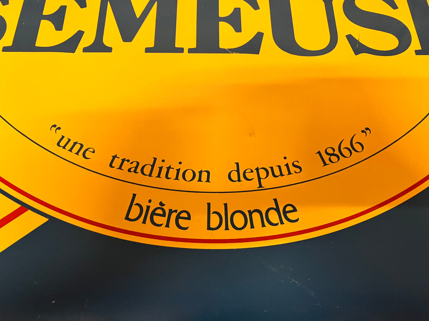 Reclamebord Semeuse bier