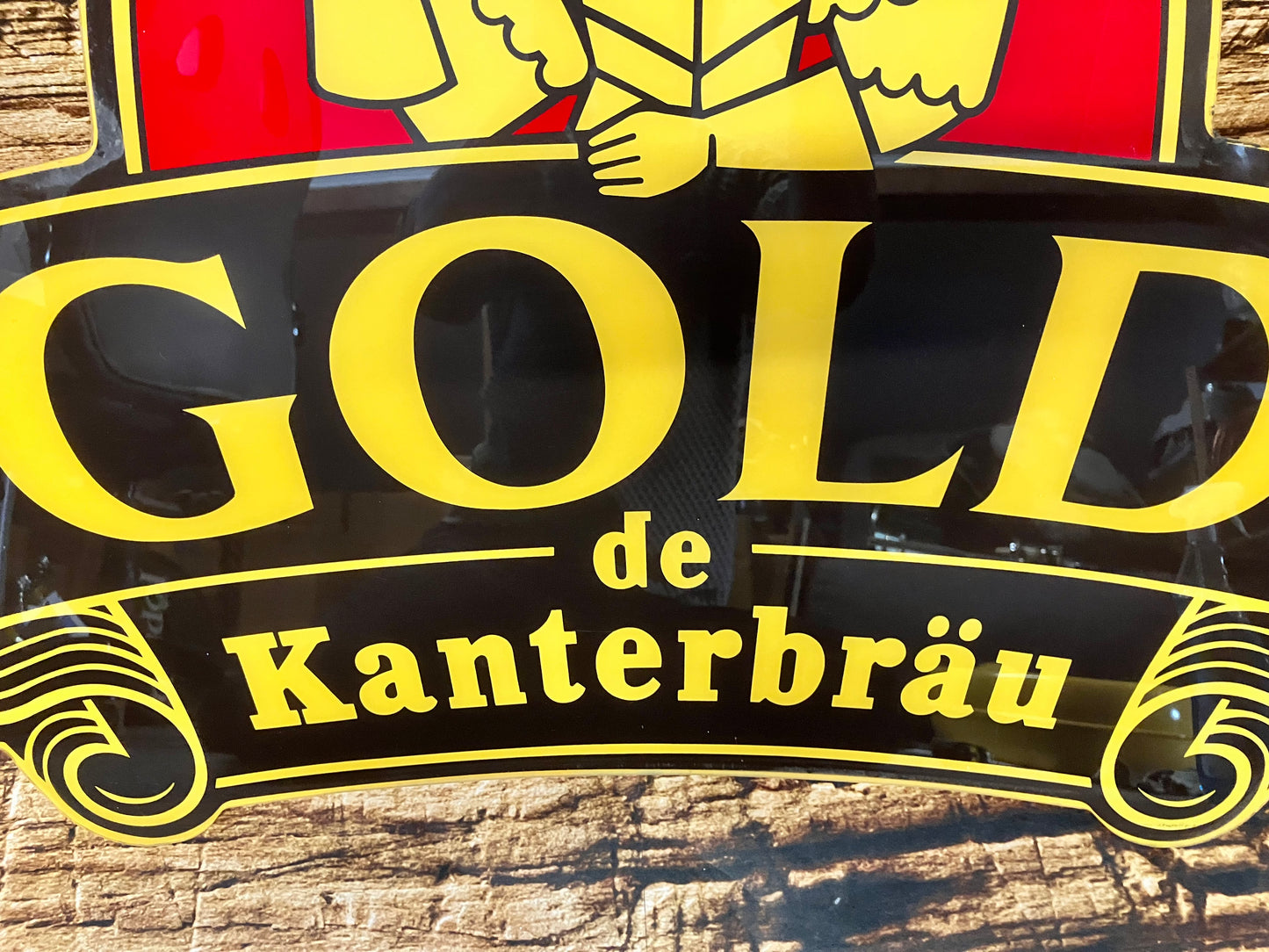 Reclamebord Gold de kanterbräu bier