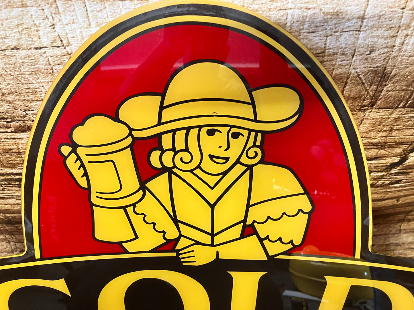 Reclamebord Gold de kanterbräu bier