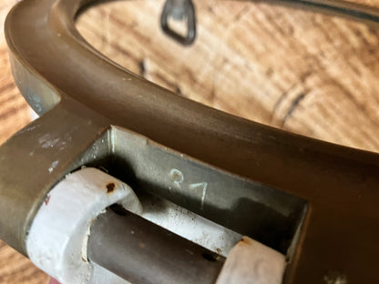 Antique porthole with mirror