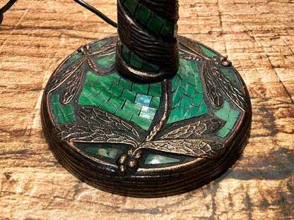 Stained glass table lamp (Dragonfly).