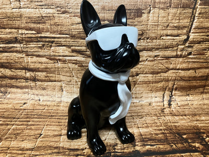 Franse bulldog met zonnebril