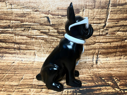 Franse bulldog met zonnebril