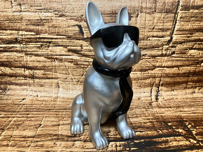 Franse bulldog met zonnebril