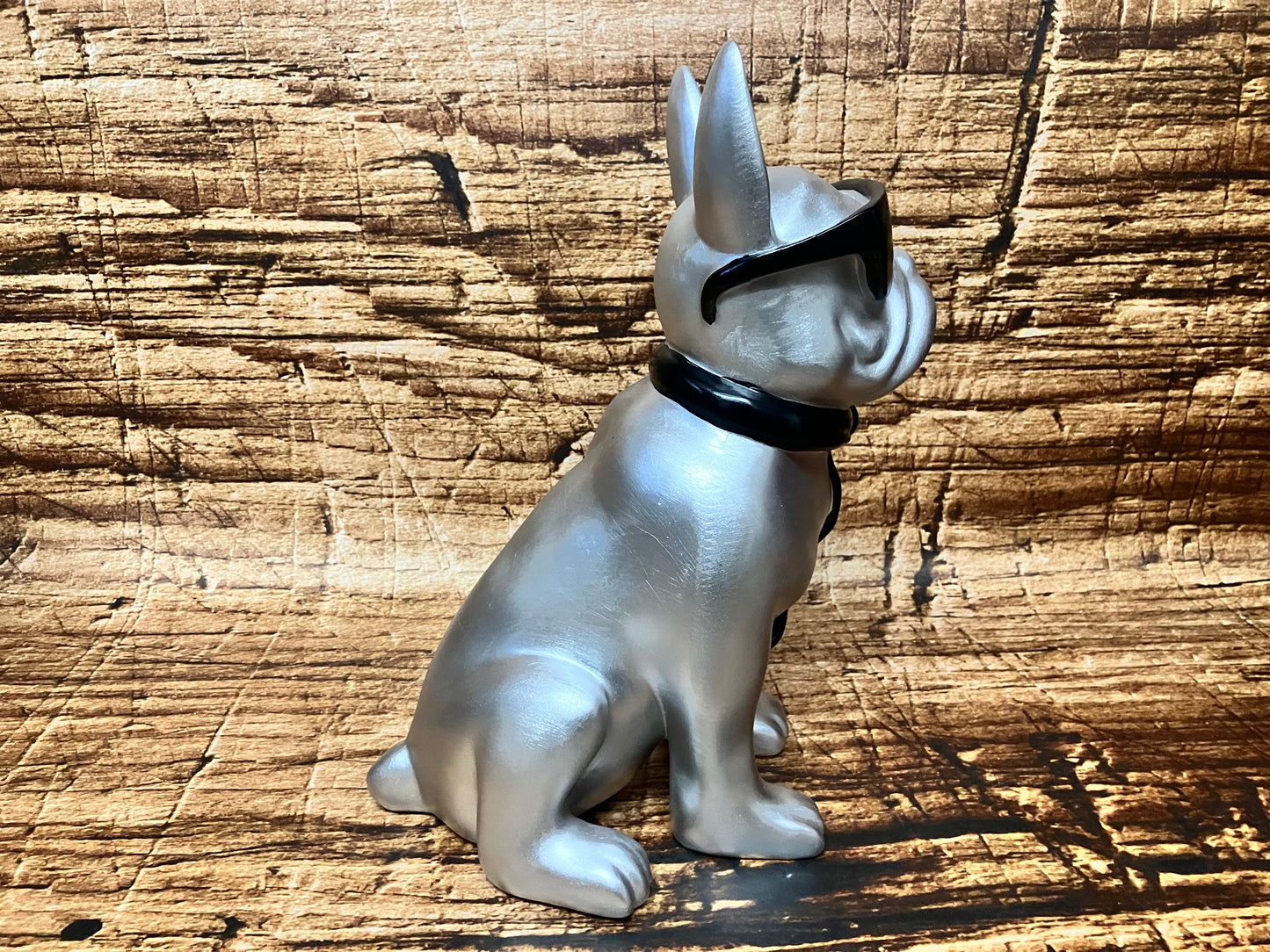 Franse bulldog met zonnebril.