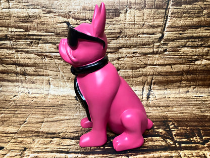 Franse bulldog met zonnebril