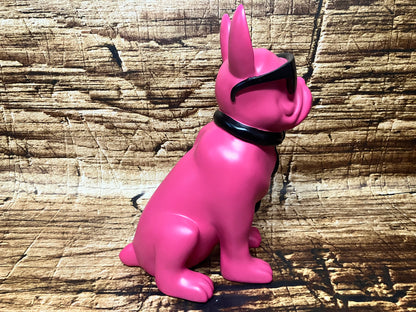 Franse bulldog met zonnebril
