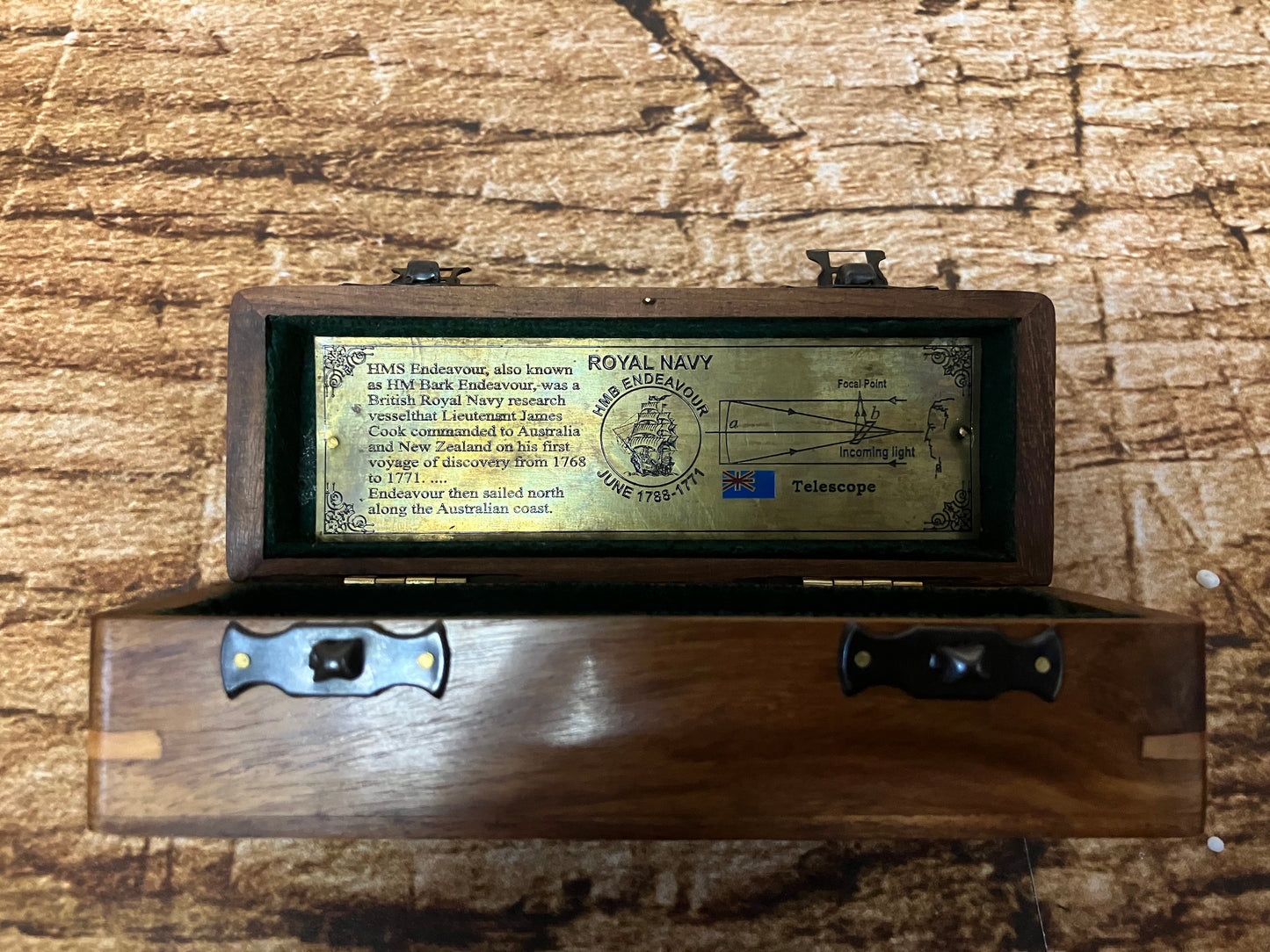 Telescoop Dollond London 1920 in kistje.