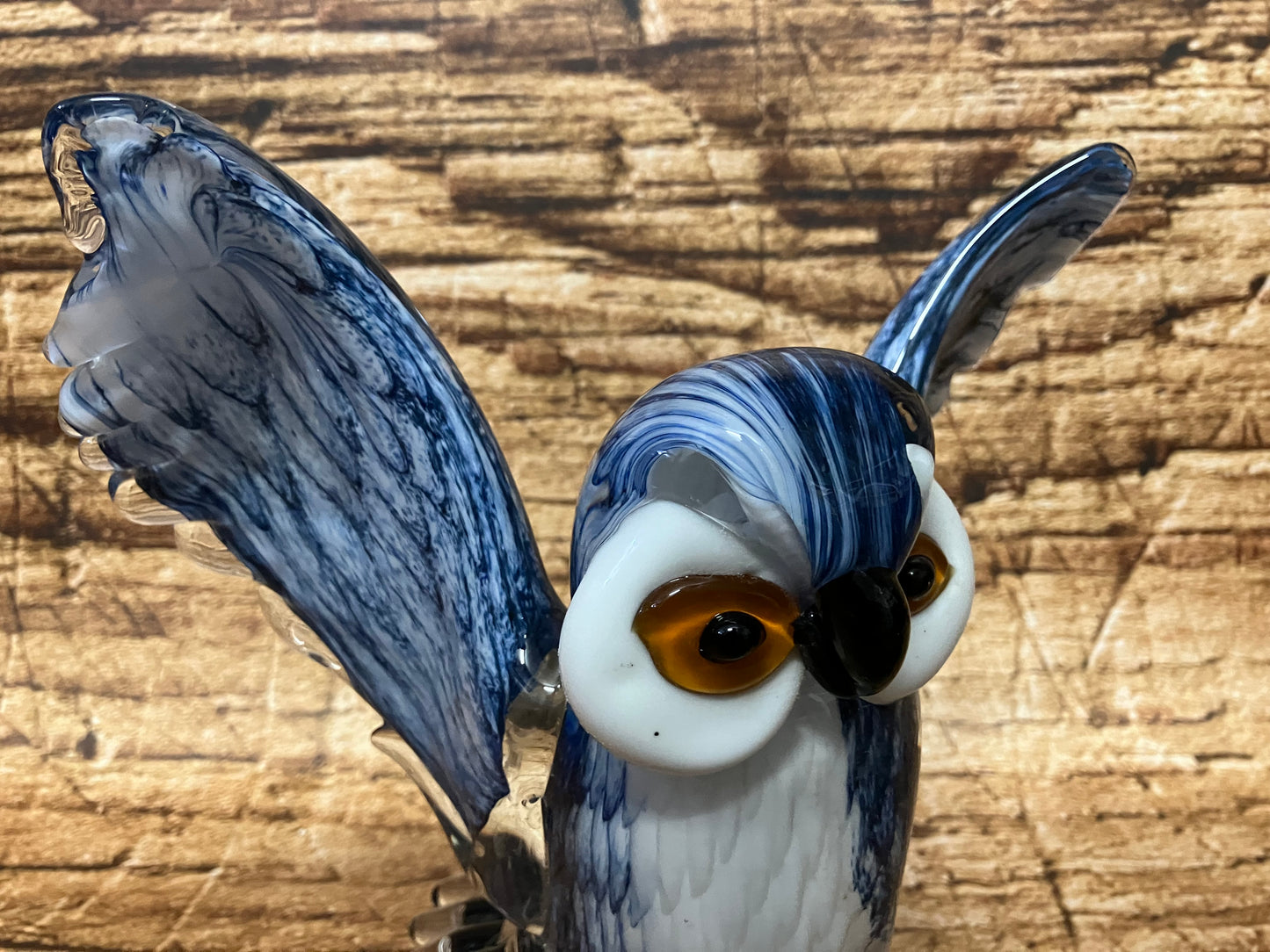 Glazen Uil sculptuur