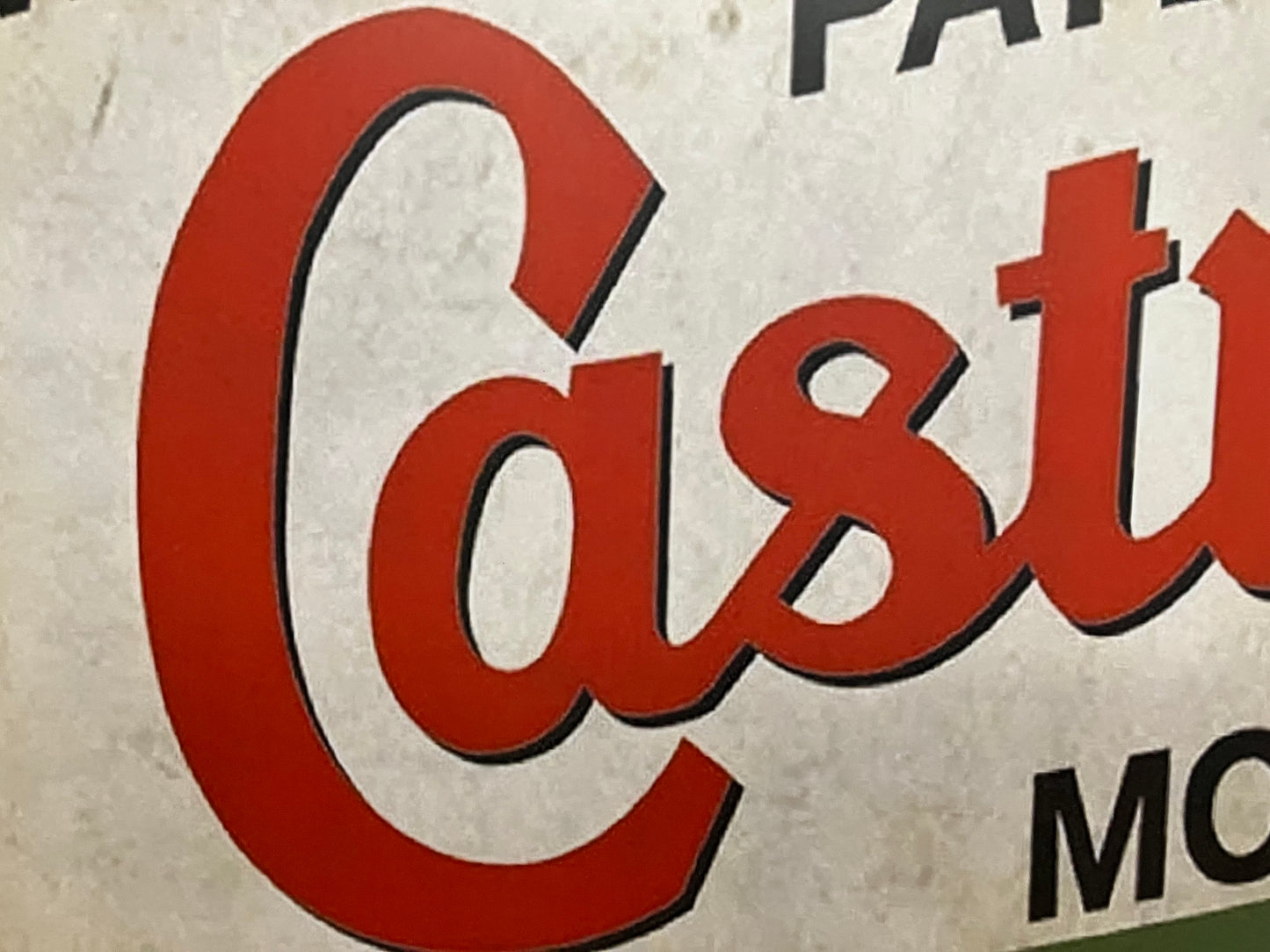 Reclamebord Castrol Motor Oil