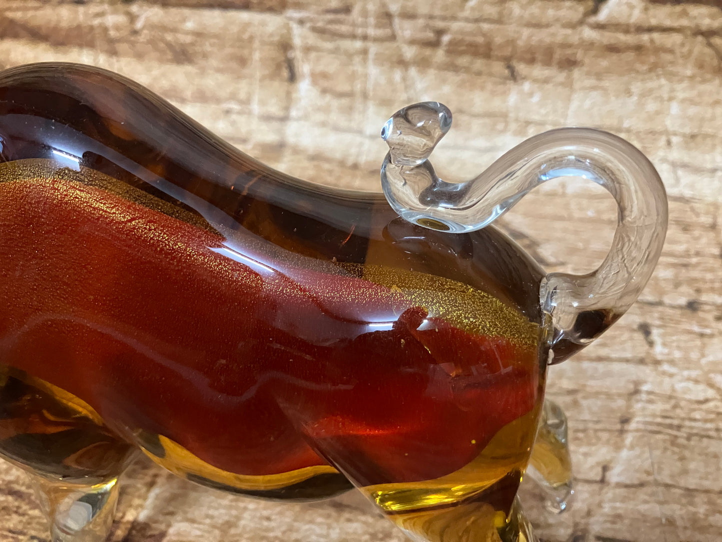 Glazen Stier sculptuur