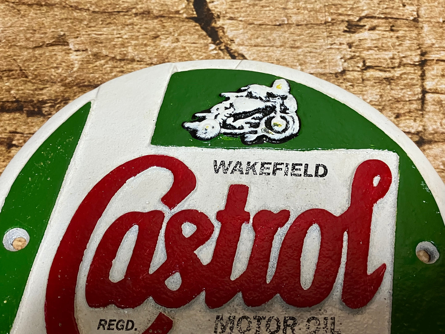 Reclamebord Castrol motor oil