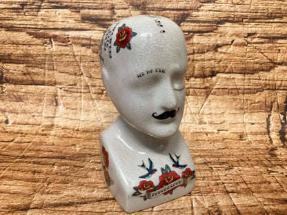 Phrenology hoofd (Medici hoofd) Tattoo variant