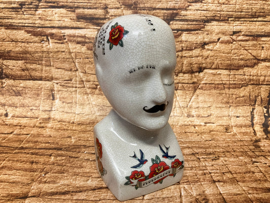 Phrenology hoofd (Medici hoofd) Tattoo variant.