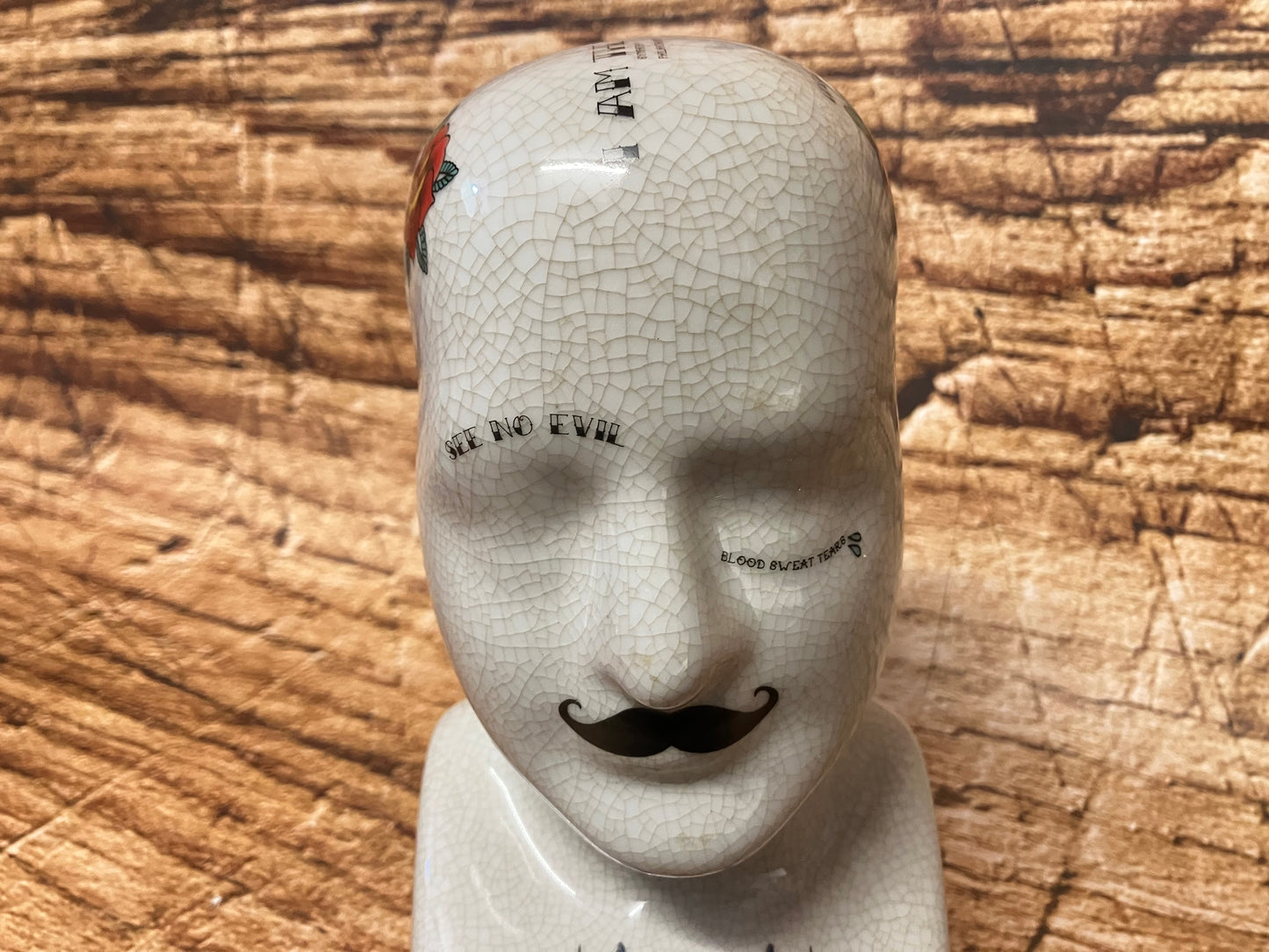 Phrenology hoofd (Medici hoofd) Tattoo variant.