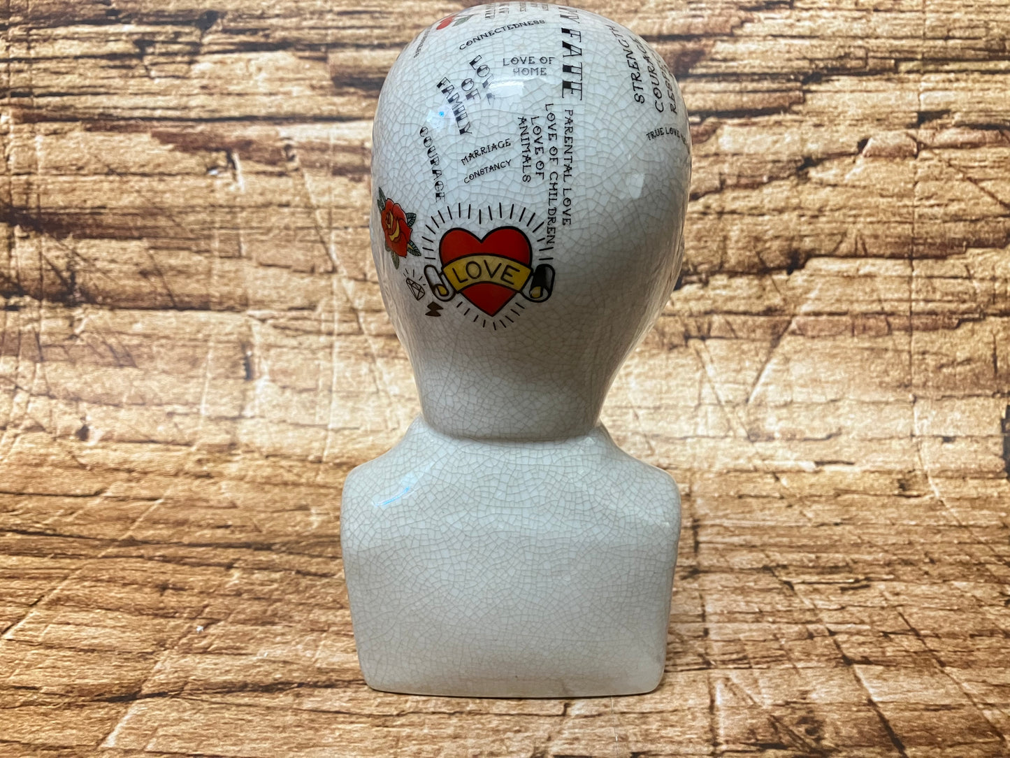 Phrenology hoofd (Medici hoofd) Tattoo variant.