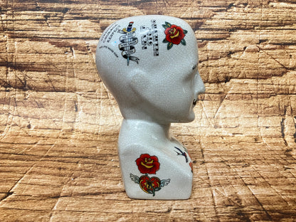 Phrenology hoofd (Medici hoofd) Tattoo variant