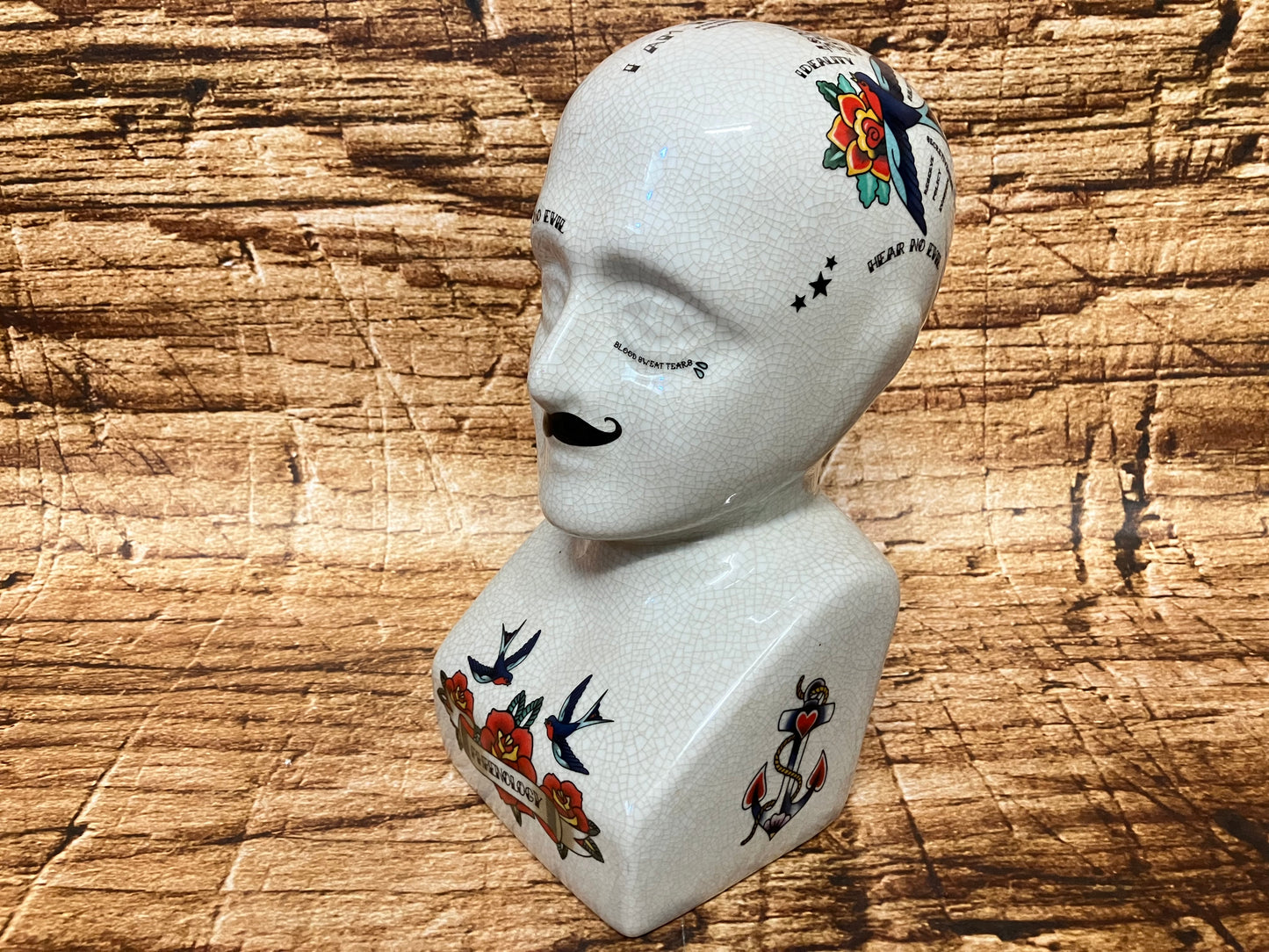 Phrenology hoofd (Medici hoofd) Tattoo variant.