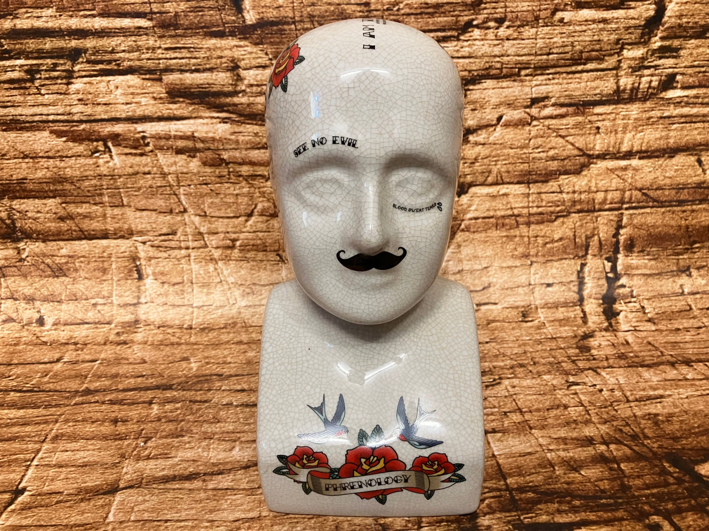 Phrenology hoofd (Medici hoofd) Tattoo variant.