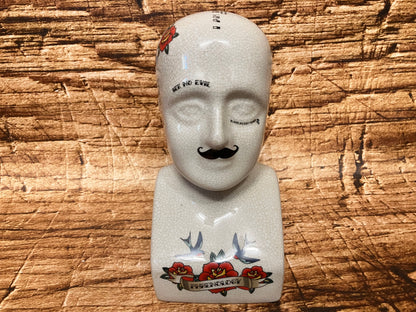 Phrenology hoofd (Medici hoofd) Tattoo variant