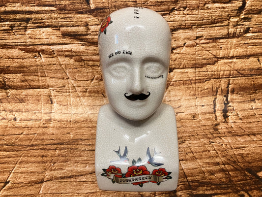 Phrenology hoofd (Medici hoofd) Tattoo variant