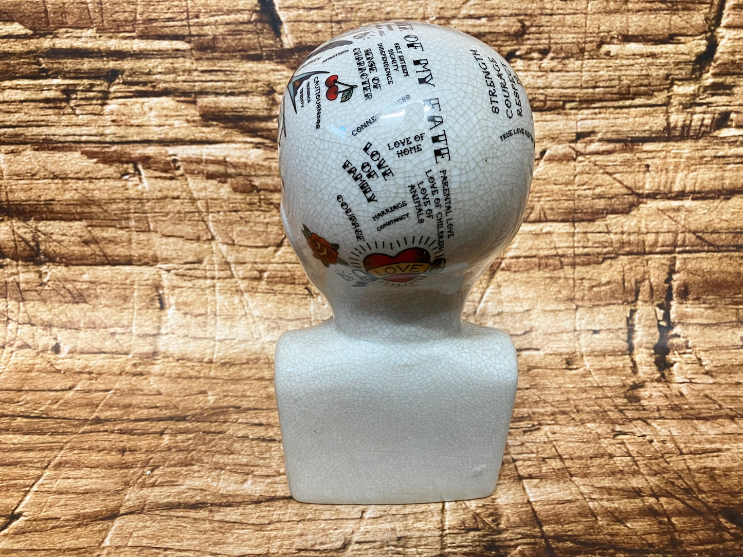 Phrenology hoofd (Medici hoofd) Tattoo variant.