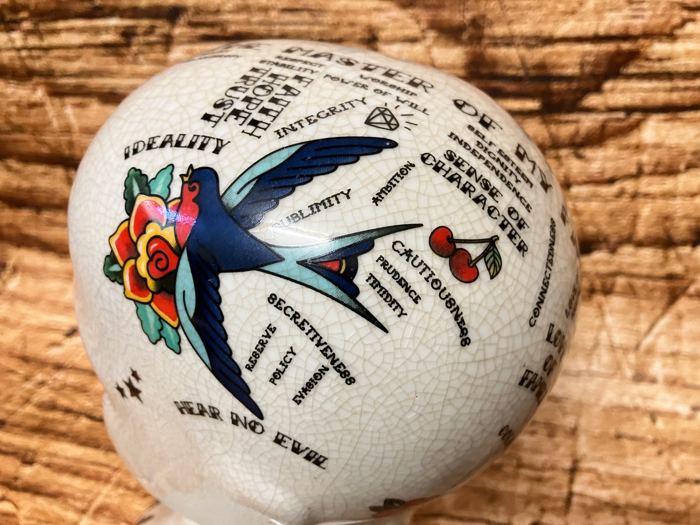 Phrenology hoofd (Medici hoofd) Tattoo variant.