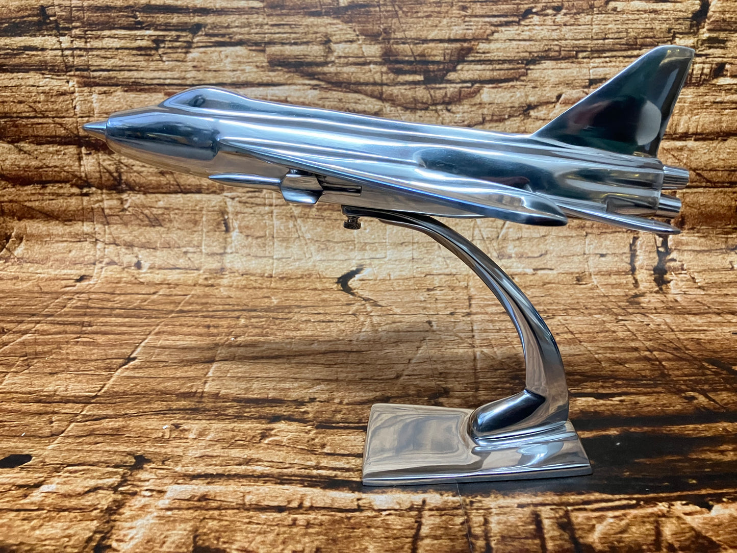 English Electric Lightning straaljager aluminium sculptuur