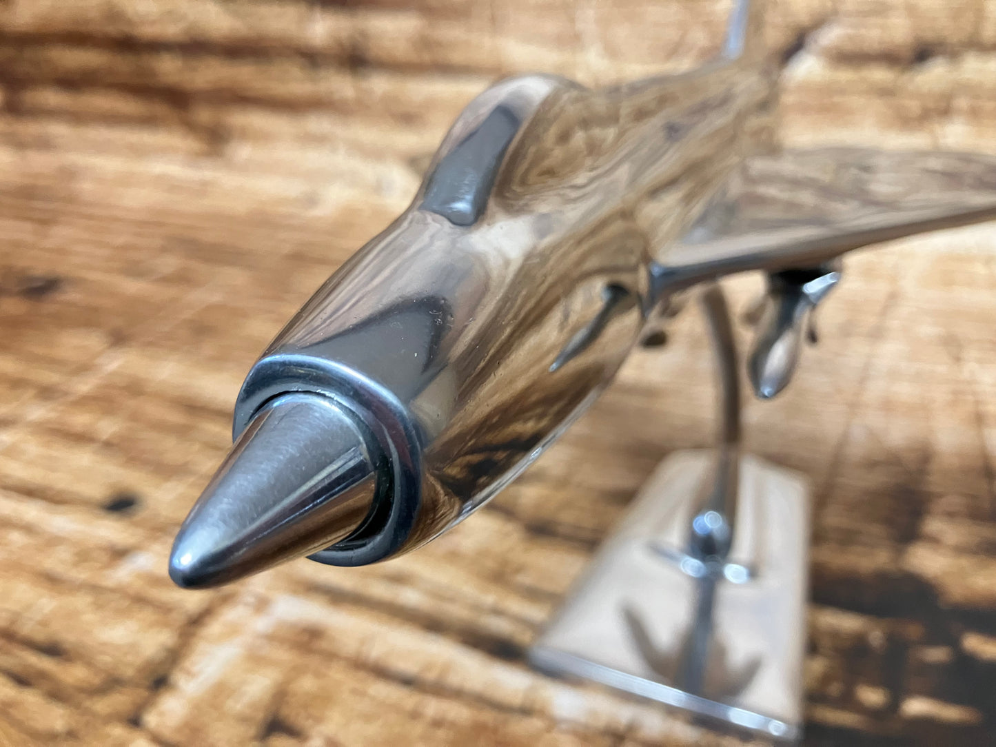 English Electric Lightning straaljager aluminium sculptuur