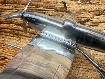 Submarine Spitfire aluminium sculptuur XL