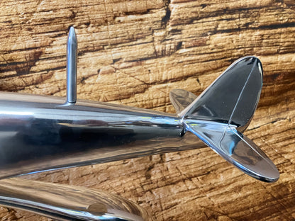 Submarine Spitfire aluminium sculptuur XL