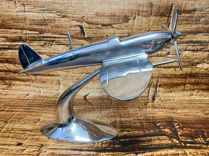 Submarine Spitfire aluminium sculptuur XL