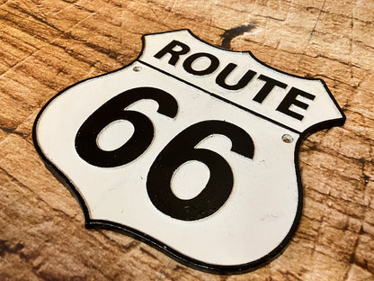 Route 66 Gusseisen-Wandschild