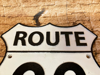 Route 66 Gusseisen-Wandschild