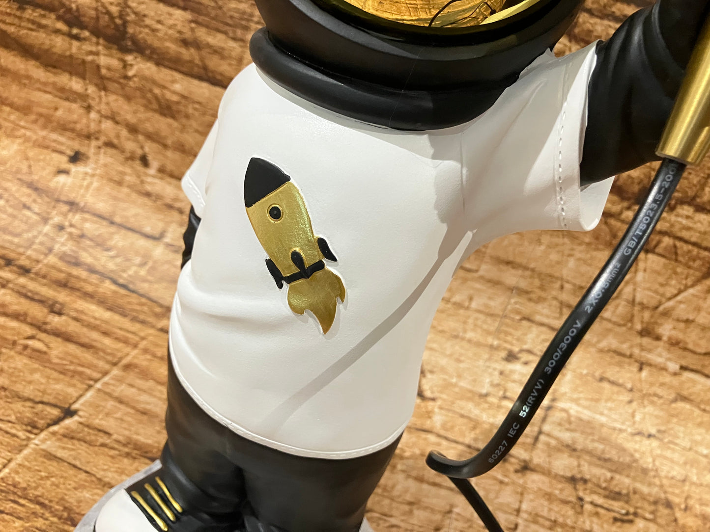 Astronaut Apollo tafellamp, 46,5 cm hoog