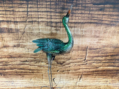 Metalen Kraanvogel Sculptuur