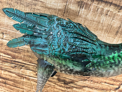 Metalen Kraanvogel Sculptuur