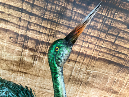 Metalen Kraanvogel Sculptuur