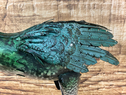 Metalen Kraanvogel Sculptuur