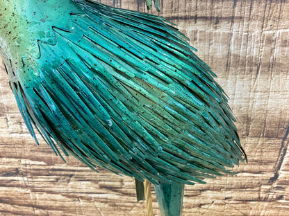 Metalen kraanvogel Sculptuur