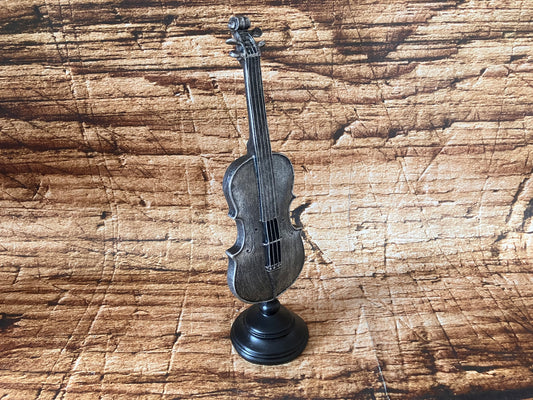 Decoratief Vioolbeeldje op Statief