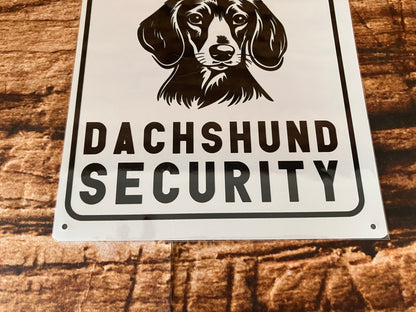 Waarschuwingsbericht Teckel wandbord