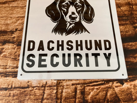 Waarschuwingsbericht Teckel wandbord